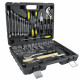 Coffret complet douilles, clés, tournevis, pinces et marteau