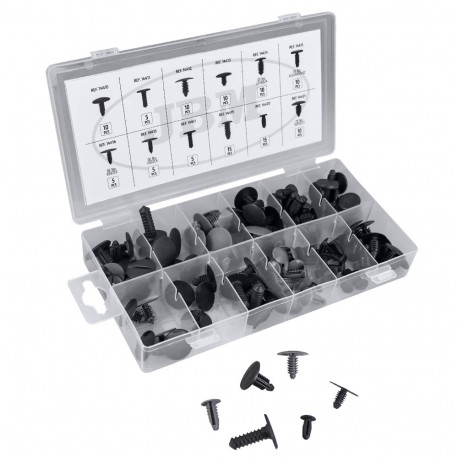 Kit de 110 clips pour garnitures de Peugeot, Citroen 