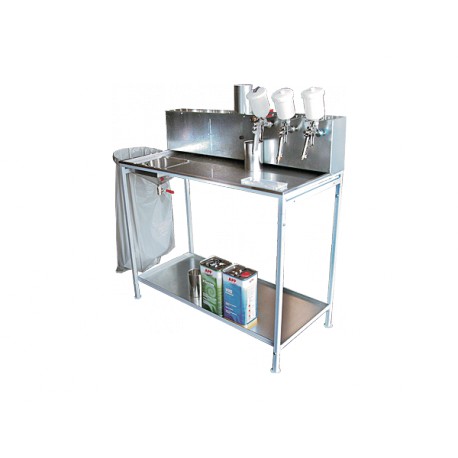 Table carrosserie avec extraction vapeur