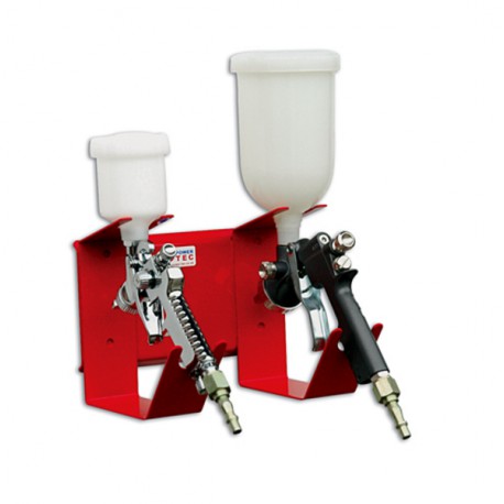 Support double pour pistolet peinture