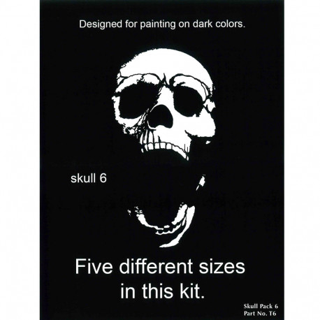 Pochoirs Pack Tête de mort 6