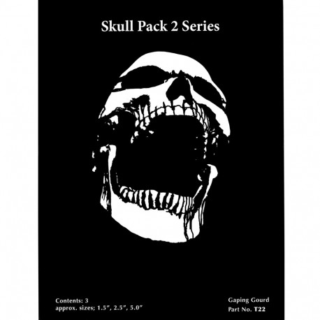 Pochoirs Pack Tête de Mort Gaping Gourd