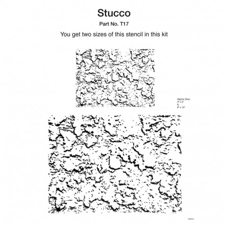 Pochoirs Texture Stucco 