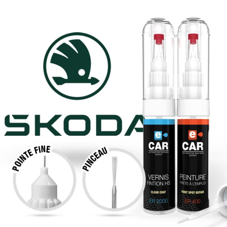Stylo De Retouche Peinture Opel Carbone Flash 22C - Neuf, 20 Ml, Avec Pinceau Et Aiguille - Pour Rayures