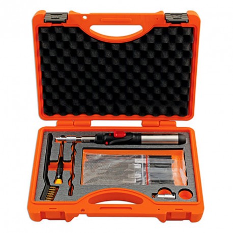 Pistolet à Souder Plastique Sans Fil 500W - Kit Réparation Pare-chocs Voiture Avec 300 Pièces - Rechargeable USB, Autonomie 3h