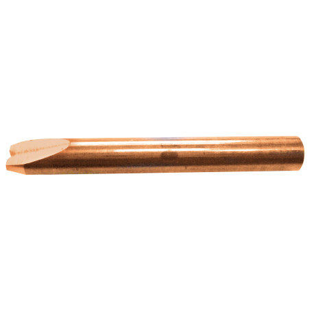 Electrode de soudage pour fil ondulé