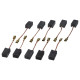 10 brosses à charbon de remplacement Rupes 47.105 pour polisseuse