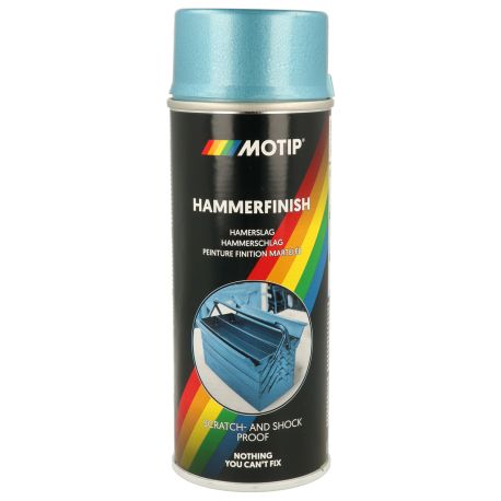 Bombe de peinture martelée Bleue