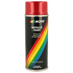 Bombe de peinture Rouge Métallisé Motip 400ml