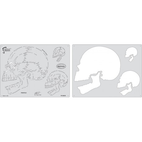 Pochoir " The profile" de la série Horror of Skull Master