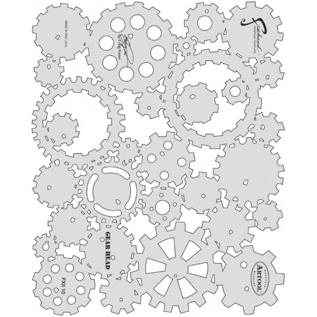 Pochoirs "Gear Head" de la série FX II