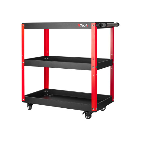Chariot d'atelier NTools L3S à trois plateaux – Charge 100 kg