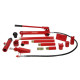 Kit vérins hydrauliques portables 10 tonnes avec mallette et accessoires