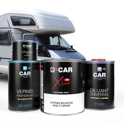 Kit Peinture Camping-car (en pot) + Diluant + Vernis