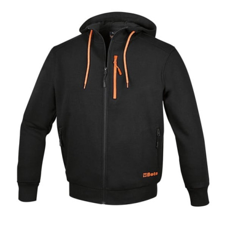 Sweatshirt à capuche Beta Tools 7665N avec fermeture éclair longue