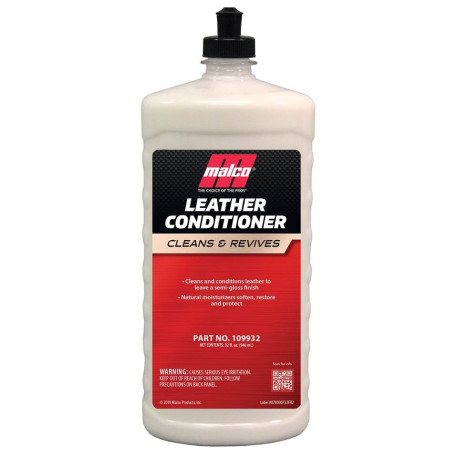 Baume cuir Malco Leather Conditioner - Rénovateur et nourrissant 932 ml