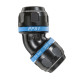 Coude égal aluminium 45° Prevost PPS1 4C
