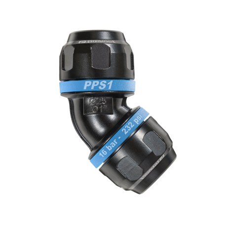 Coude égal aluminium 45° Prevost PPS1 4C