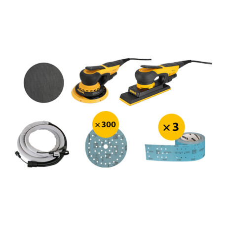 Pack Galaxy Duo II Essentiel Mirka – Ponceuses carrosserie