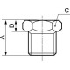 Réduction mâle / femelle cylindrique en laiton Prevost A4Z