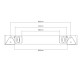 Rampe d'éclairage remorque 1100 x 140 mm JBM 50910