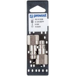 Raccord rapide Prevost IRP 08 G3/8 femelle - lot de 2