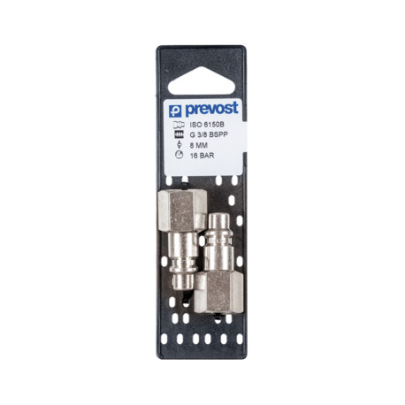 Raccord rapide Prevost IRP 08 G3/8 femelle - lot de 2
