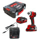 Coffret visseuse à chocs 1/2'' 18V 230 Nm KS Tools — 2 batteries 4 Ah et chargeur