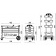 Chariot porte-outils pliable