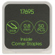 JEU DE 50 AGRAFES D'ANGLE DE 0,8 MM 