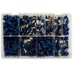 Assortiment de cosses bleues pré-isolées, 280 pièces