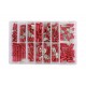 Assortiment de cosses de batterie rouge, 260 pièces