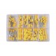Assortiment de cosses pré-isolés Jaune, 110 pièces