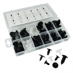coffret de Clips de garnitures universel (128 pièces)