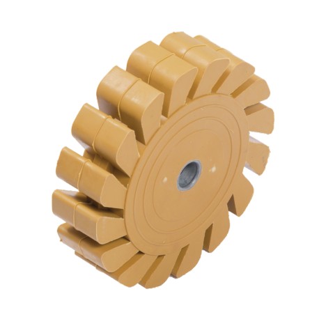 Disque gomme dentelé pour brosseuse pneumatique 