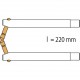 2 Bras 220 mm pour portaspot 230