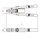 Pince à riveter gros effort pour rivet de 2,4 à 6,4mm