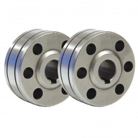 Lot de 2 galets type B pour fil alu Ø&nbsp;0,8&nbsp;/&nbsp;1,0&nbsp;mm