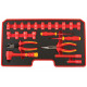 Mallette d'outils isolés 3/8 " 1500V DC pour voiture électrique 