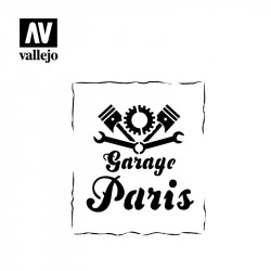 Pochoir Enseigne de garage style vintage 